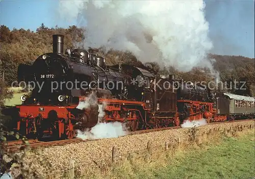 Lokomotive Dampf Lokomotiven 38 1722 01 150 Teutoburger Wald Eisenbahn Kat. Eisenbahn