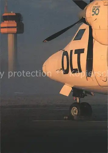 Flugzeuge Zivil DLT Fokker 50  Kat. Airplanes Avions