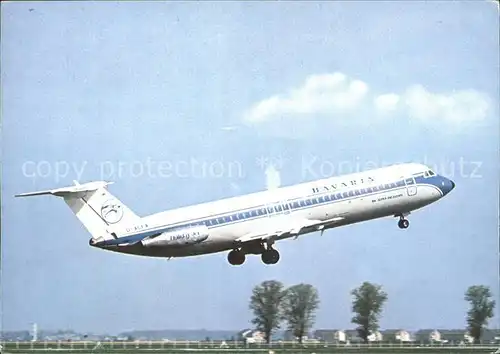 Flugzeuge Zivil Bavaria Bac Super One Eleven Holiday Jet Kat. Airplanes Avions