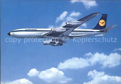 Lufthansa Boeing 707 Intercontinental Jet Kat. Flug