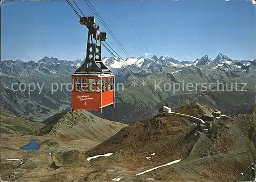 Seilbahn Weissfluhgipfel Parsenn Silvrettagruppe Kat. Bahnen