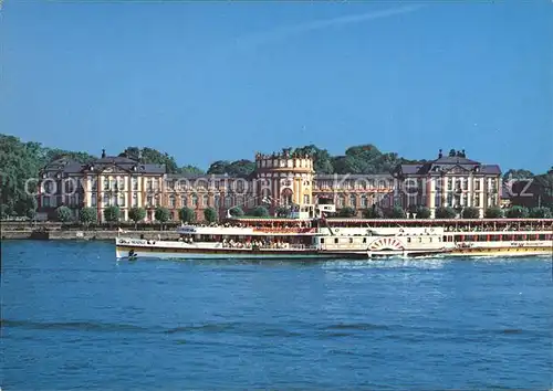 Dampfer Seitenrad Wiesbaden Biebricher Schloss  Kat. Schiffe