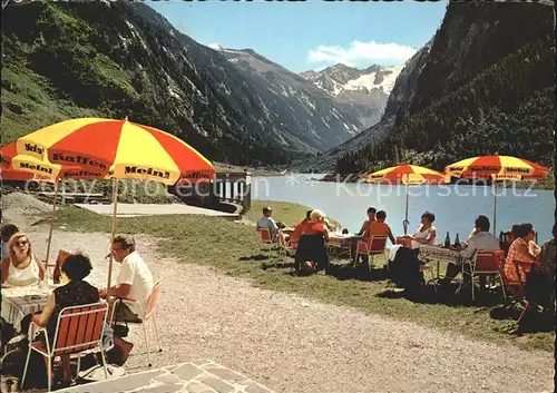 Zillertal Blick vom Alpengasthof Wasserfall am Sillup Stausee Kat. Regionales