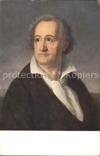 Goethe Johann Wolfgang von Kuenstlerkarte Heinrich Ch. Kolbe Kat. Dichter