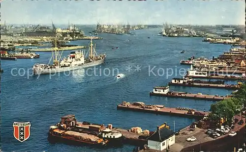 Hafenanlagen Amsterdam  Kat. Schiffe