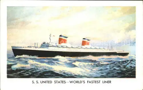 Dampfer Oceanliner S.S. United States  Kat. Schiffe