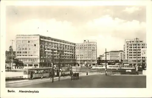 Strassenbahn Berlin Alexanderplatz Kat. Strassenbahn