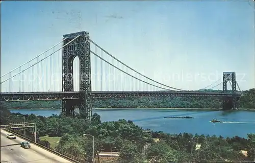 Bruecken Bridges Ponts George Washington Bridge Hudson River 