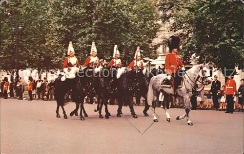 Leibgarde Wache Mounted Guards in the Mall London Kat. Polizei