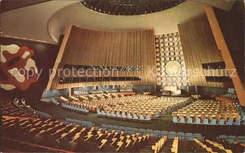 Politik General Assembly Hall United Nations Headquarters New York  Kat. Politik