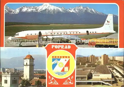 Flugzeuge Zivil Ceskoslovenske Aerolinie Poprad Kat. Airplanes Avions