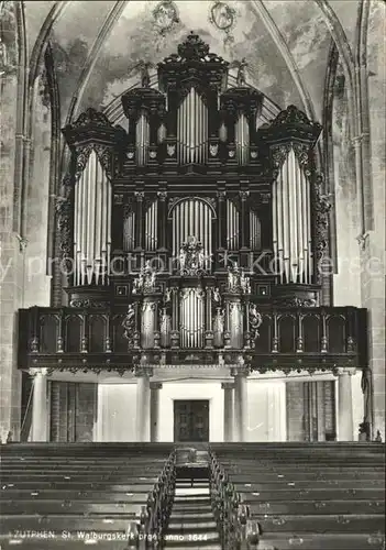 Kirchenorgel Zutphen St. Walburgiskerk Kat. Musik