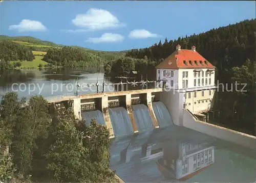 Staudamm Pumpspeicherkraftwerk Hoellensteinsee Kraftwerk  Kat. Gebaeude