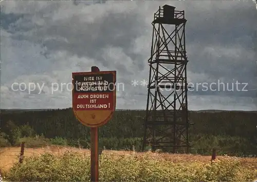 Grenze Douane Zoll Zonengrenze Harz  Kat. Zoll