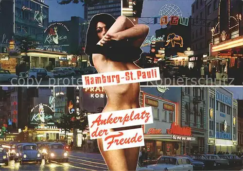 Erotik Hamburg St. Pauli bei Nacht  Kat. Schoene Kuenste