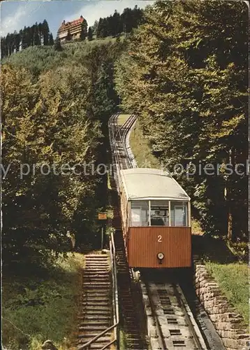 Zahnradbahn Sommerbergbahn Wildbad Schwarzwald  Kat. Bergbahn