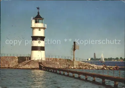 Leuchtturm Lighthouse Friedrichsorter Kiel  Kat. Gebaeude