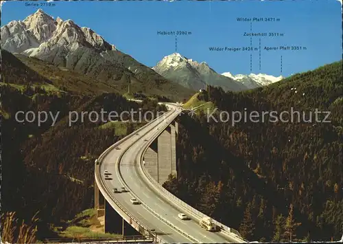 Bruecken Bridges Ponts Europabruecke Brennerautobahn Schoeberg 