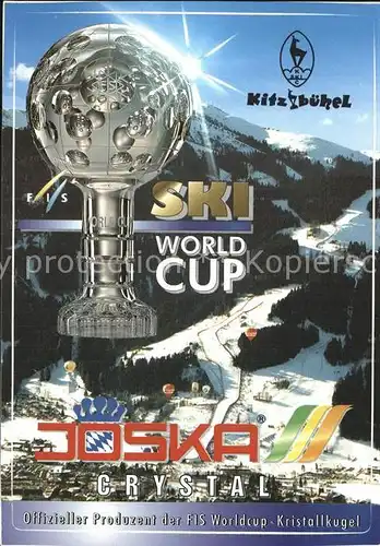 Skisport Ski World Cup Kitzbuehel Pokal Joska Crystal Werbung Kat. Sport