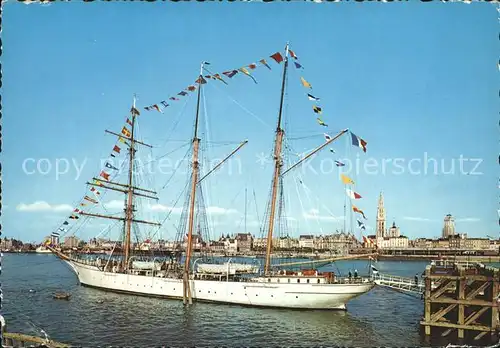 Segelschiffe O S Mercator Antwerpen  Kat. Schiffe