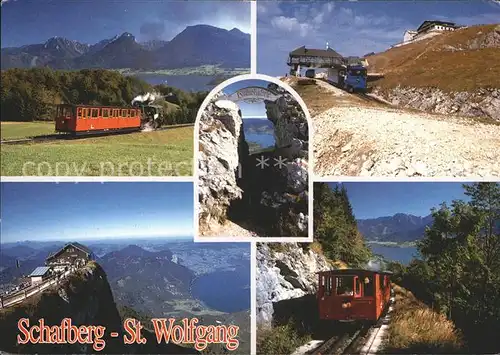 Zahnradbahn St. Wolfgang Schafberg Wolfgangsee Mondsee Fuschlsee Kat. Bergbahn