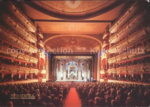 Theater Auditorium State Academic Bolshoi Theatre Moscow Kat. Theater