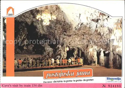 Hoehlen Caves Grottes Postojnska Jama Bergbahn Postojna  Kat. Berge