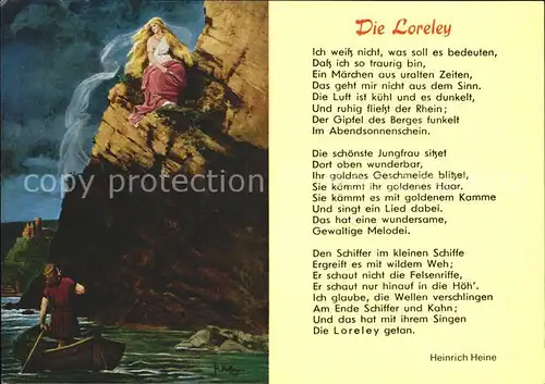 Heine Heinrich Die Loreley  Kat. Persoenlichkeiten