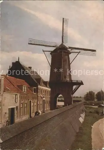 Windmuehle Korenmolen Rijn en Lek Wijk bij Duurstede Kat. Gebaeude und Architektur