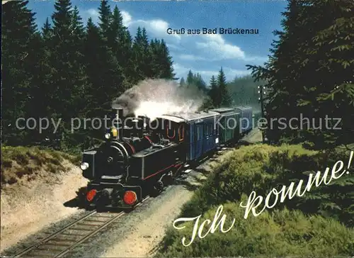 Lokomotive Bad Brueckenau  Kat. Eisenbahn
