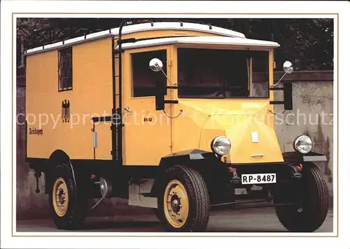 Post Paketzustellwagen Hansa Lloyd 1928 Kat. Berufe