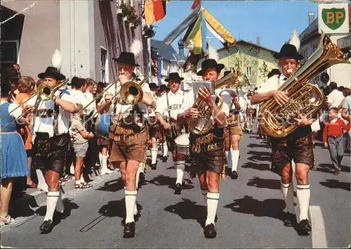 Musikanten Trachtenfest Bayern Posaune Tuba Kat. Musik