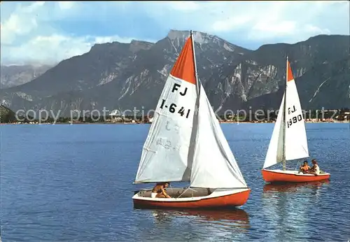 Segelboote Lago di Caldonazzo Vezzena Kat. Schiffe