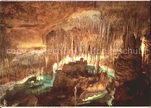 Hoehlen Caves Grottes Cuevas del Drach Porto Cristo Mallorca Castillo en ruinas  Kat. Berge