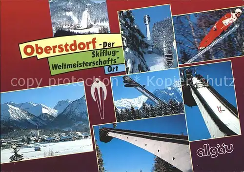 Ski Flugschanze Skifliegen Oberstdorf Allgaeu Kat. Sport