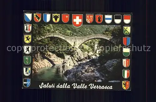Bruecken Bridges Ponts Ponte dei Salti Lavertezzo Valle Verzasca