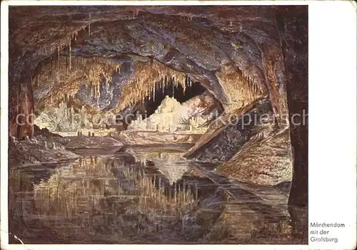 Hoehlen Caves Grottes Feengrotten Saalfeld Maerchendom Gralsburg  Kat. Berge