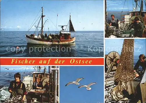 Fischerei Fischer Fischkutter Moewen  Kat. Handwerk