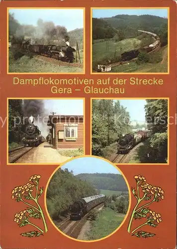 Lokomotive Strecke Gera Glauchau Haltepunkt Gera Kaimberg Kat. Eisenbahn