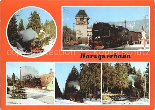 Lokomotive Harzquerbahn Einfahrt Tiefenbachmuehle Ilfeld Bahnhof Sorge  Kat. Eisenbahn