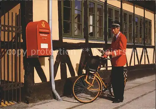 Postbote Brieftraeger Briefkasten Danmark Postbud  Kat. Post