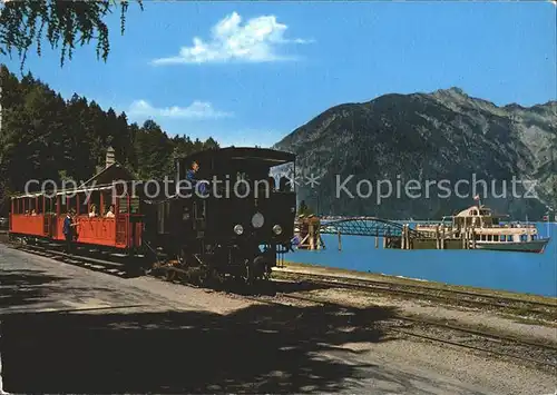 Zahnradbahn Achensee Tirol Schiffsstation Seespitz Kat. Bergbahn