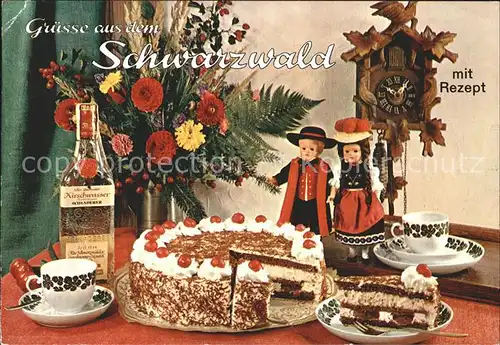 Uhren Kuckucksuhr Rezept Schwarzwaelder Kirschtorte Kirschwasser Kat. Technik