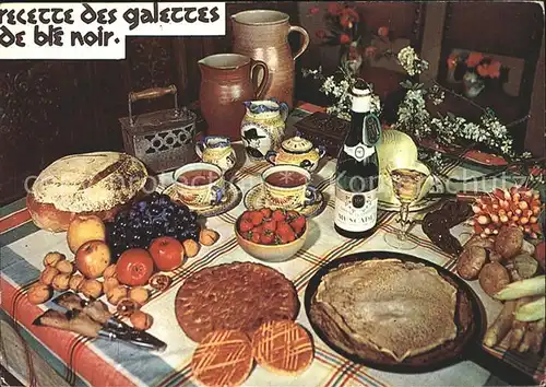 Lebensmittel Recette Galettes de ble noir  / Lebensmittel /