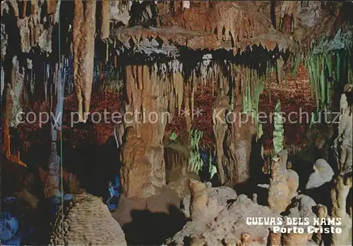 Hoehlen Caves Grottes Cuevas dels Hams Porto Cristo Valle de las Delicias Manacor  Kat. Berge