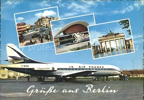 Flugzeuge Zivil Air France F BHRA Berlin  Kat. Airplanes Avions