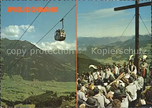 Seilbahn Spieljoch Fuegen Zillertal Gipfelmesse Kat. Bahnen