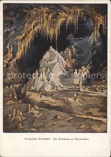 Hoehlen Caves Grottes Feengrotten Saalfeld Gralsburg Maerchendom  Kat. Berge