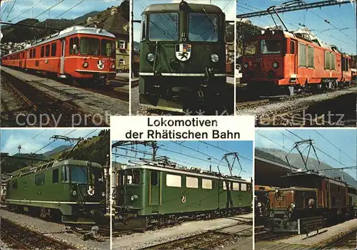 Lokomotive Rhaetische Bahn Thyristor BoBo Ge 4 4 Krokodil Ge 6 6  Kat. Eisenbahn