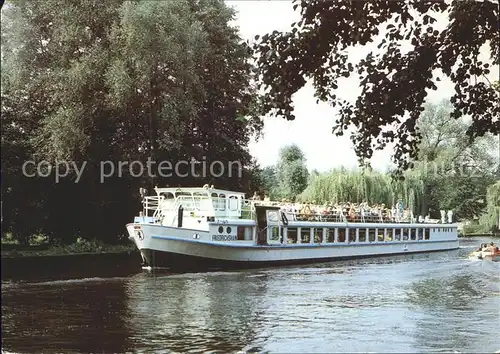 Motorschiffe Friedrichshain Mueggelspree Weisse Flotte Berlin  Kat. Schiffe